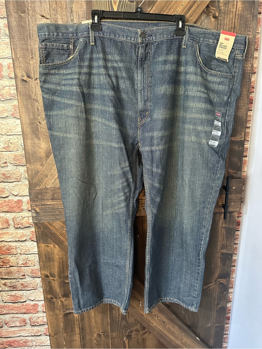 Men's Relaxed Fit Blue Denim Jeans big & tall